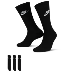 Nike Sportswear Everyday Essential Crew Sokken 3-Pack Zwart Wit