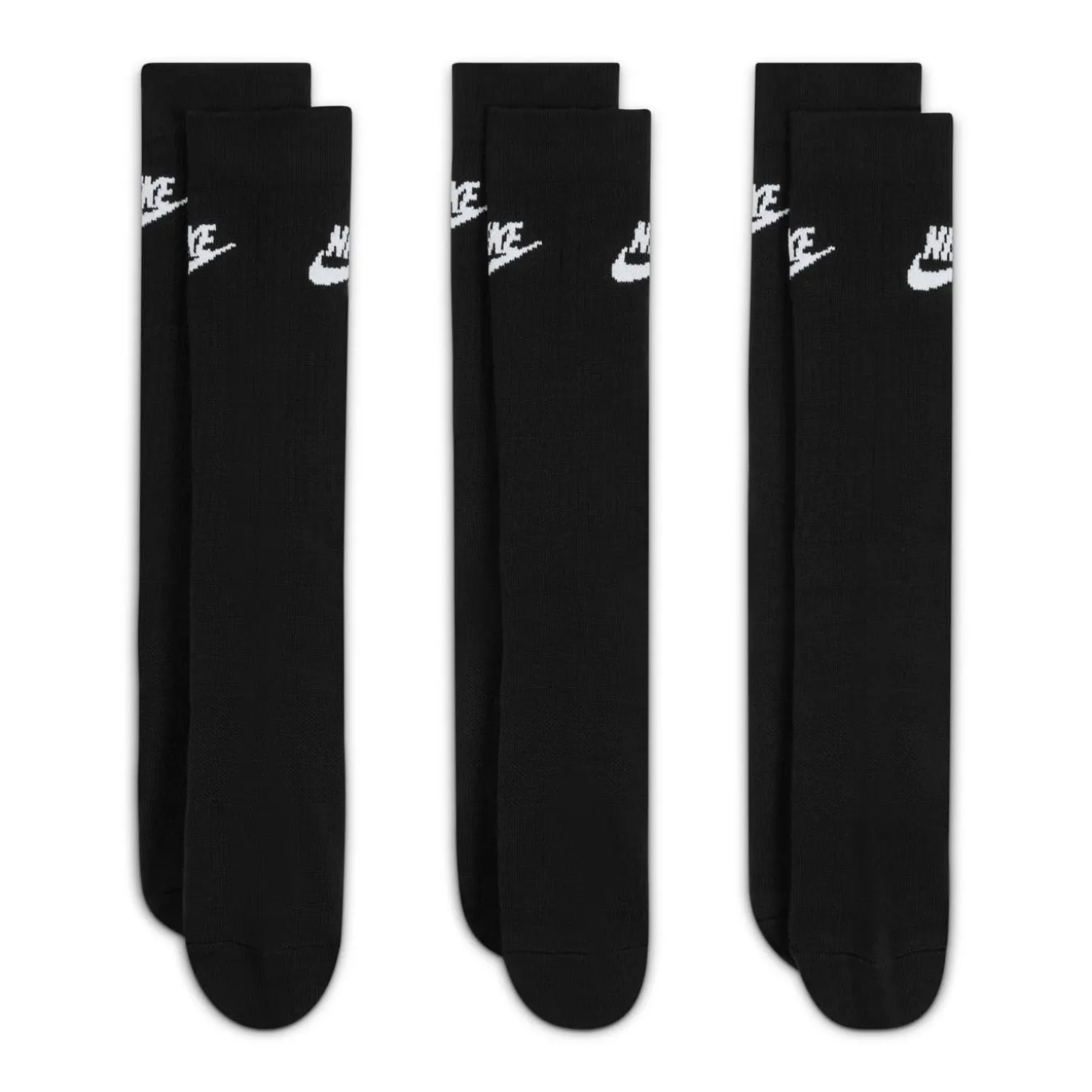 Nike Sportswear Everyday Essential Crew Sokken 3-Pack Zwart Wit