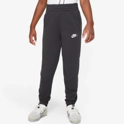 Nike Sportswear Poly Trainingspak Full-Zip Hooded Kids Zwart Grijs Wit