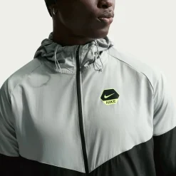 Nike Sportswear Sport Casual Jack Hooded Donkergrijs Lichtgrijs