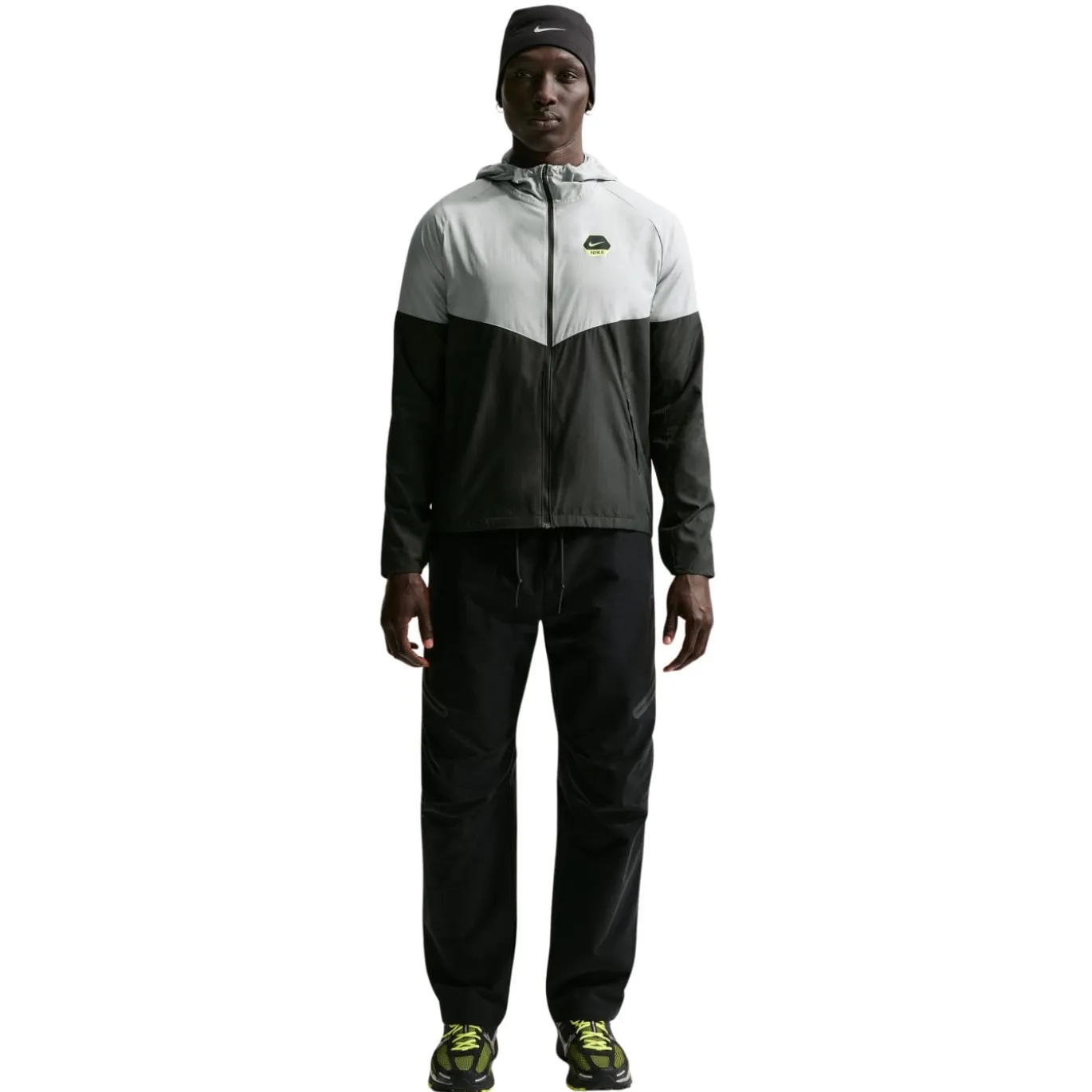 Nike Sportswear Sport Casual Jack Hooded Donkergrijs Lichtgrijs