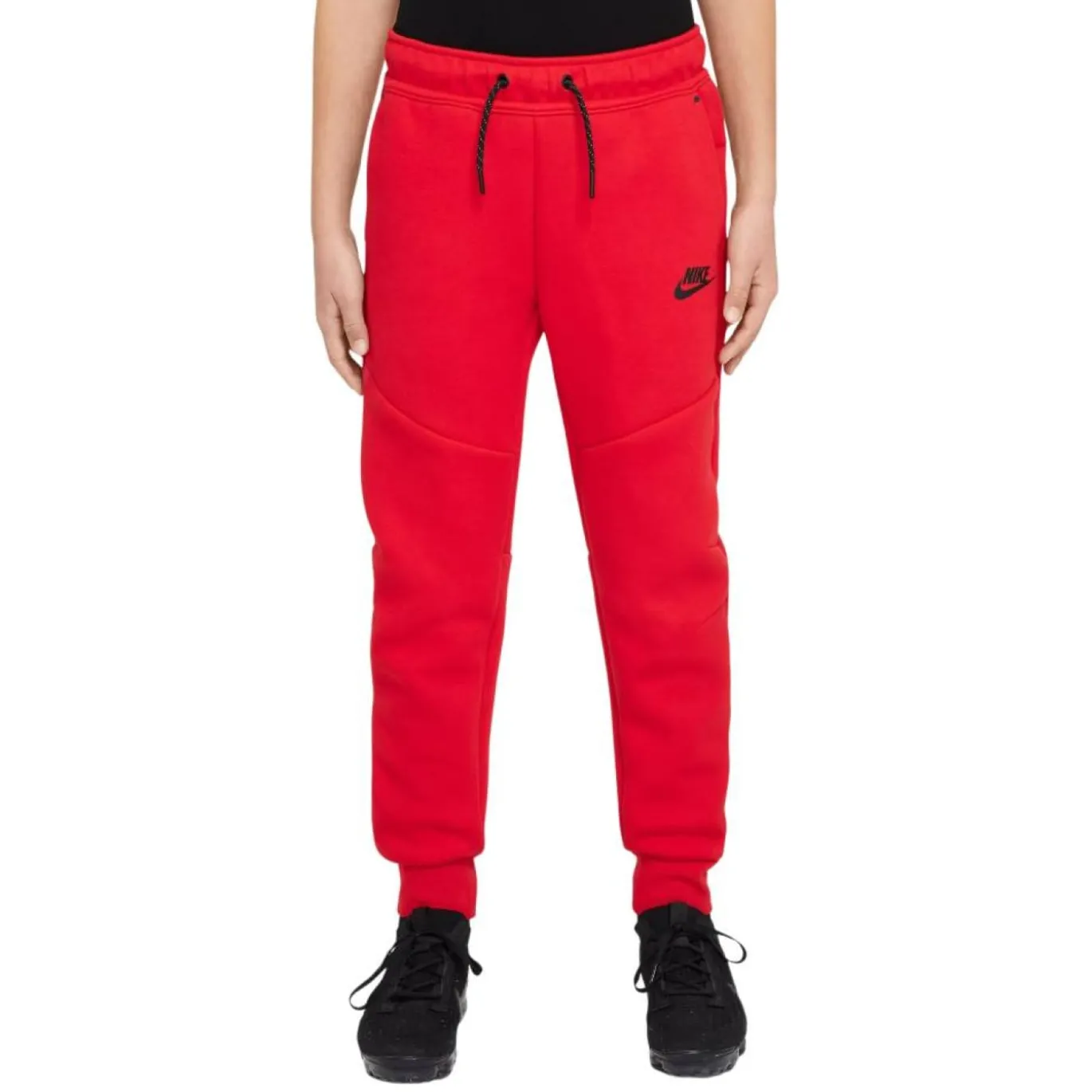 Nike Sportswear Tech Fleece Joggingbroek Kids Rood Zwart