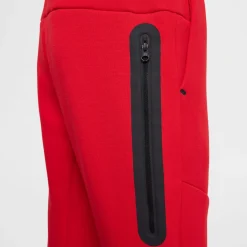 Nike Sportswear Tech Fleece Joggingbroek Kids Rood Zwart