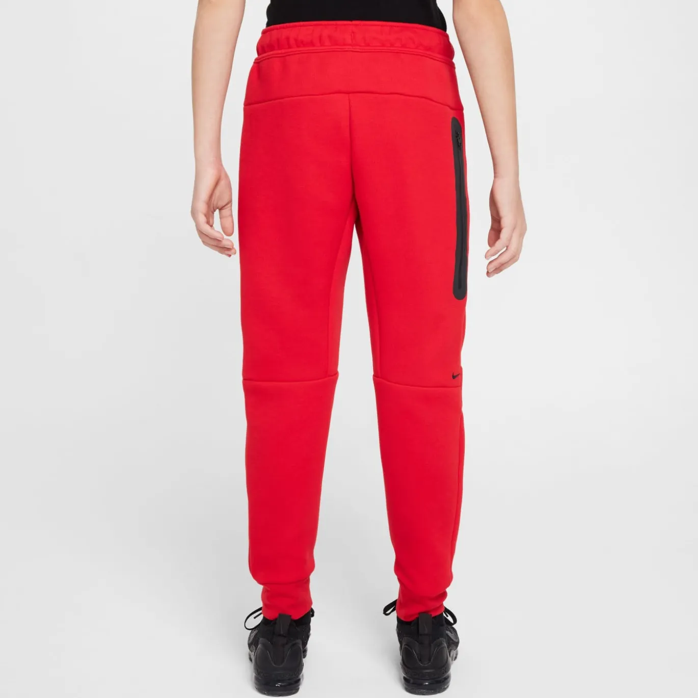 Nike Sportswear Tech Fleece Joggingbroek Kids Rood Zwart