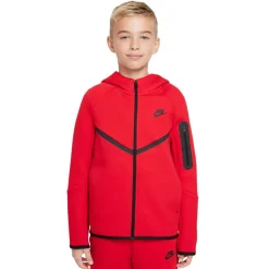 Nike Sportswear Tech Fleece Vest Kids Rood Zwart