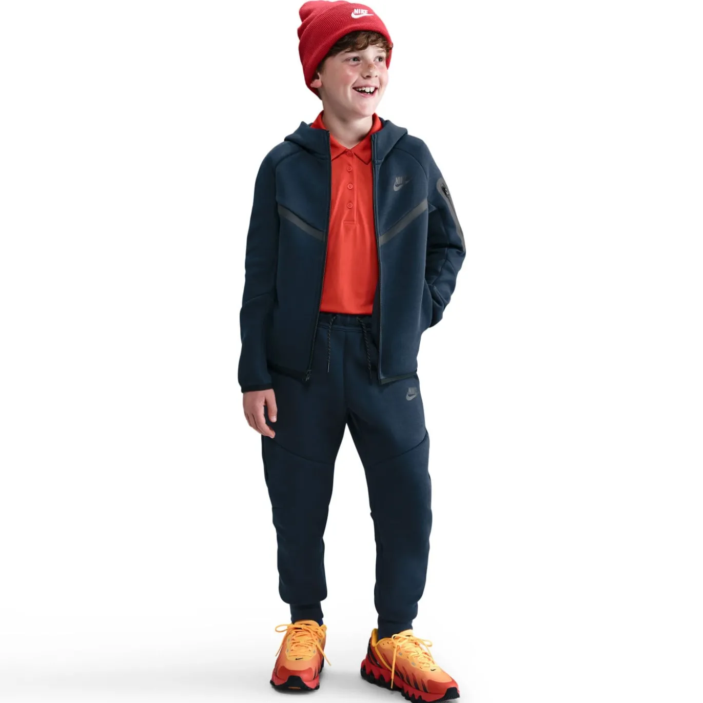 Nike Sportswear Tech Fleece Vest Kids Donkerblauw Zwart