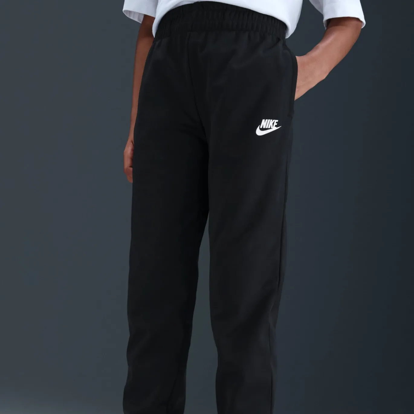 Nike Sportswear Trainingspak Full-Zip Kids Zwart Wit