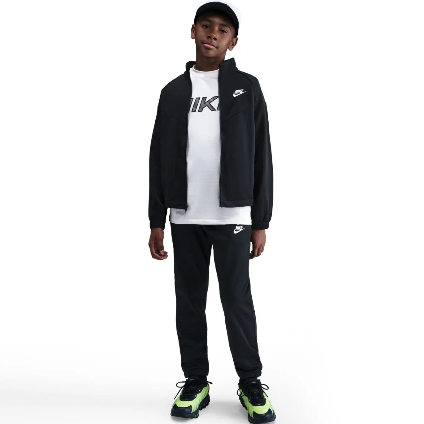 Nike Sportswear Trainingspak Full-Zip Kids Zwart Wit