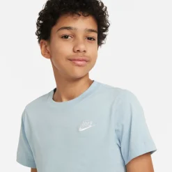 Nike Sportswear T-Shirt Kids Blauwgrijs Wit