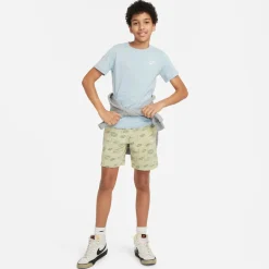 Nike Sportswear T-Shirt Kids Blauwgrijs Wit