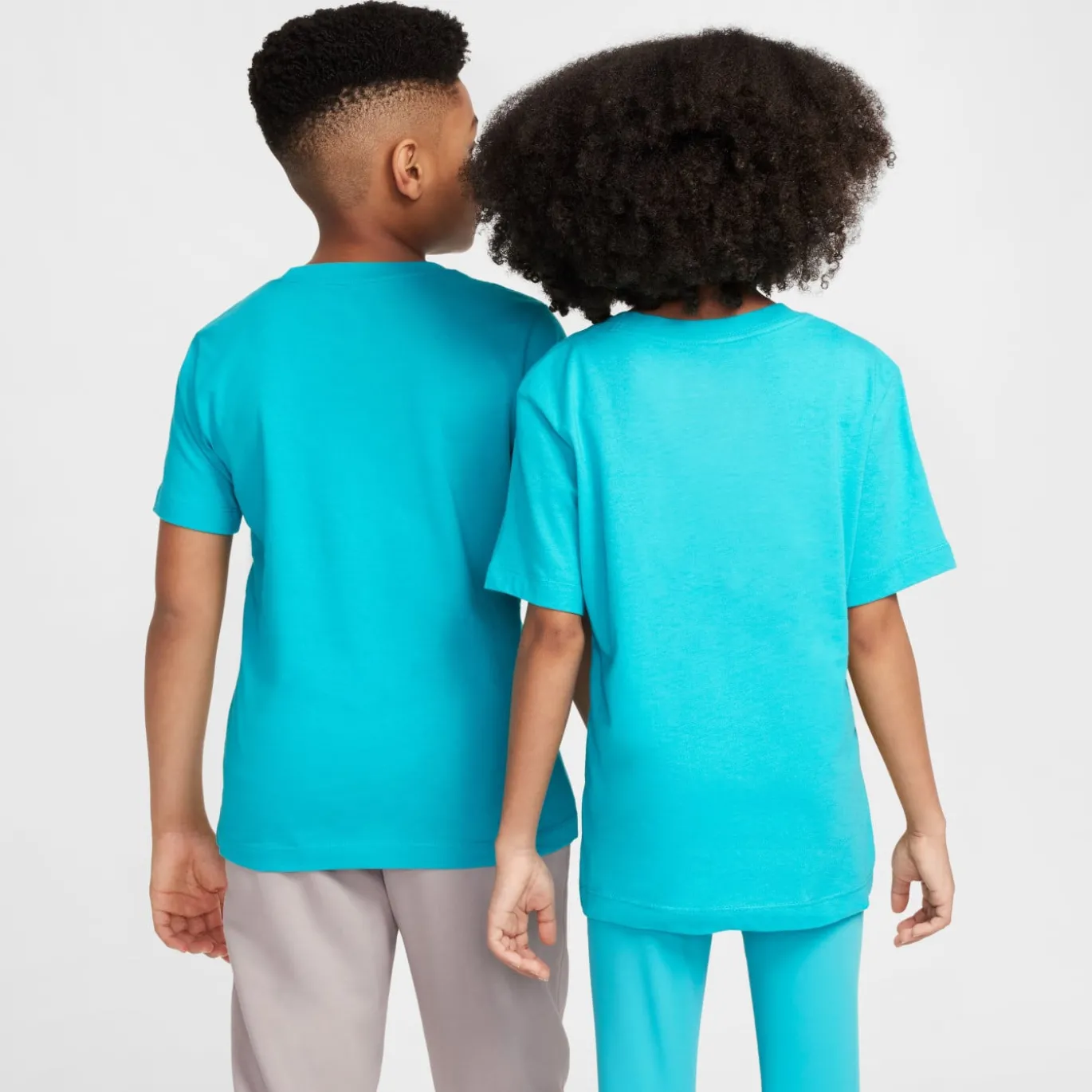 Nike Sportswear T-Shirt Kids Turquoise Wit