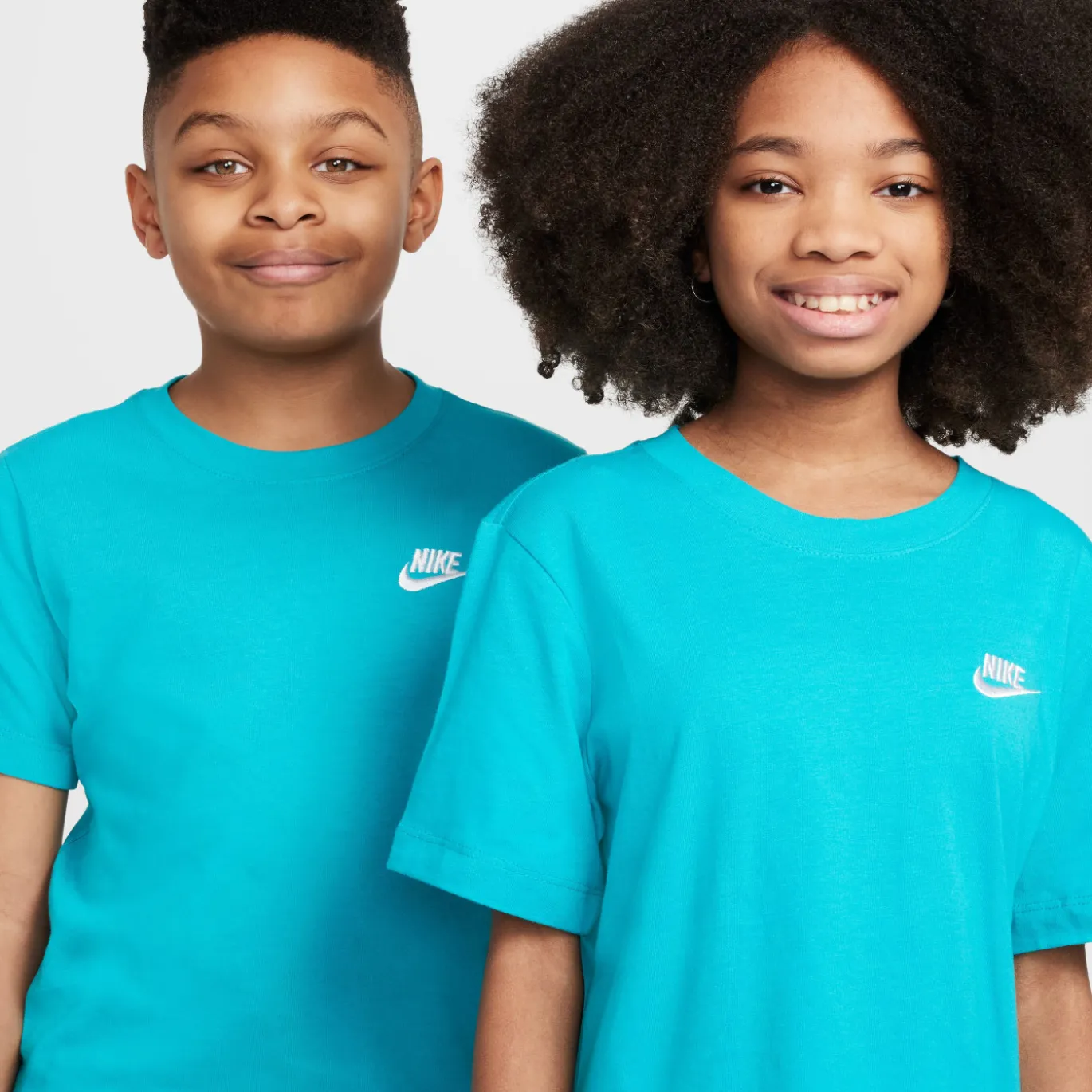 Nike Sportswear T-Shirt Kids Turquoise Wit