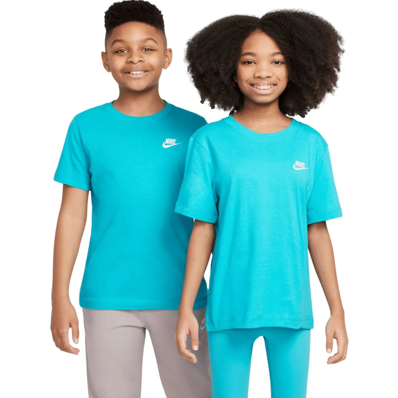 Nike Sportswear T-Shirt Kids Turquoise Wit