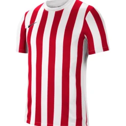 Nike Striped Division IV Voetbalshirt Wit Rood