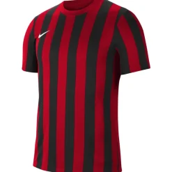 Nike Striped Division IV Voetbalshirt Rood Zwart