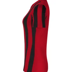 Nike Striped Division IV Voetbalshirt Dames Rood Zwart