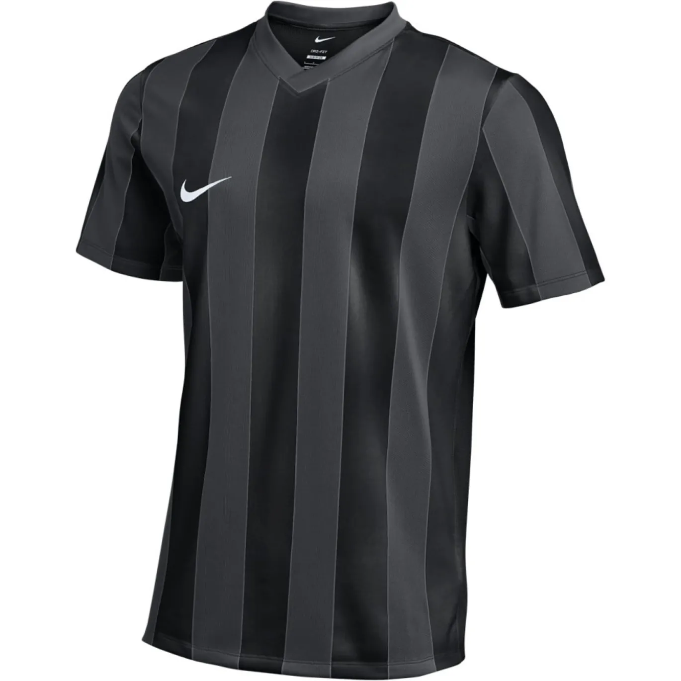 Nike Striped Division V Voetbalshirt Donkergrijs Zwart