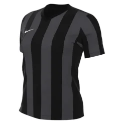 Nike Striped Division V Voetbalshirt Dames Zwart Donkergrijs