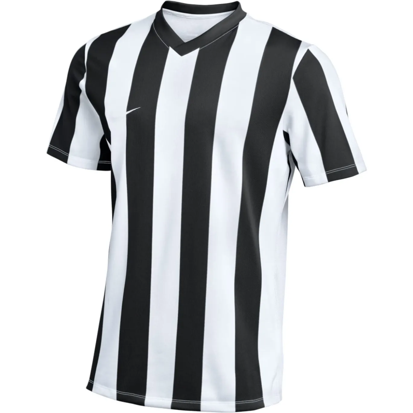 Nike Striped Division V Voetbalshirt Wit Zwart
