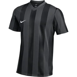 Nike Striped Division V Voetbalshirt Kids Donkergrijs Zwart