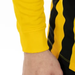Nike Stripe Division III Voetbalshirt Lange Mouwen Geel Zwart