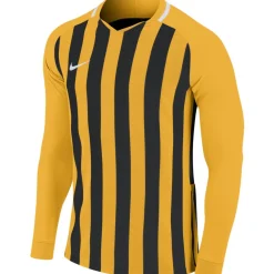 Nike Stripe Division III Voetbalshirt Lange Mouwen Geel Zwart