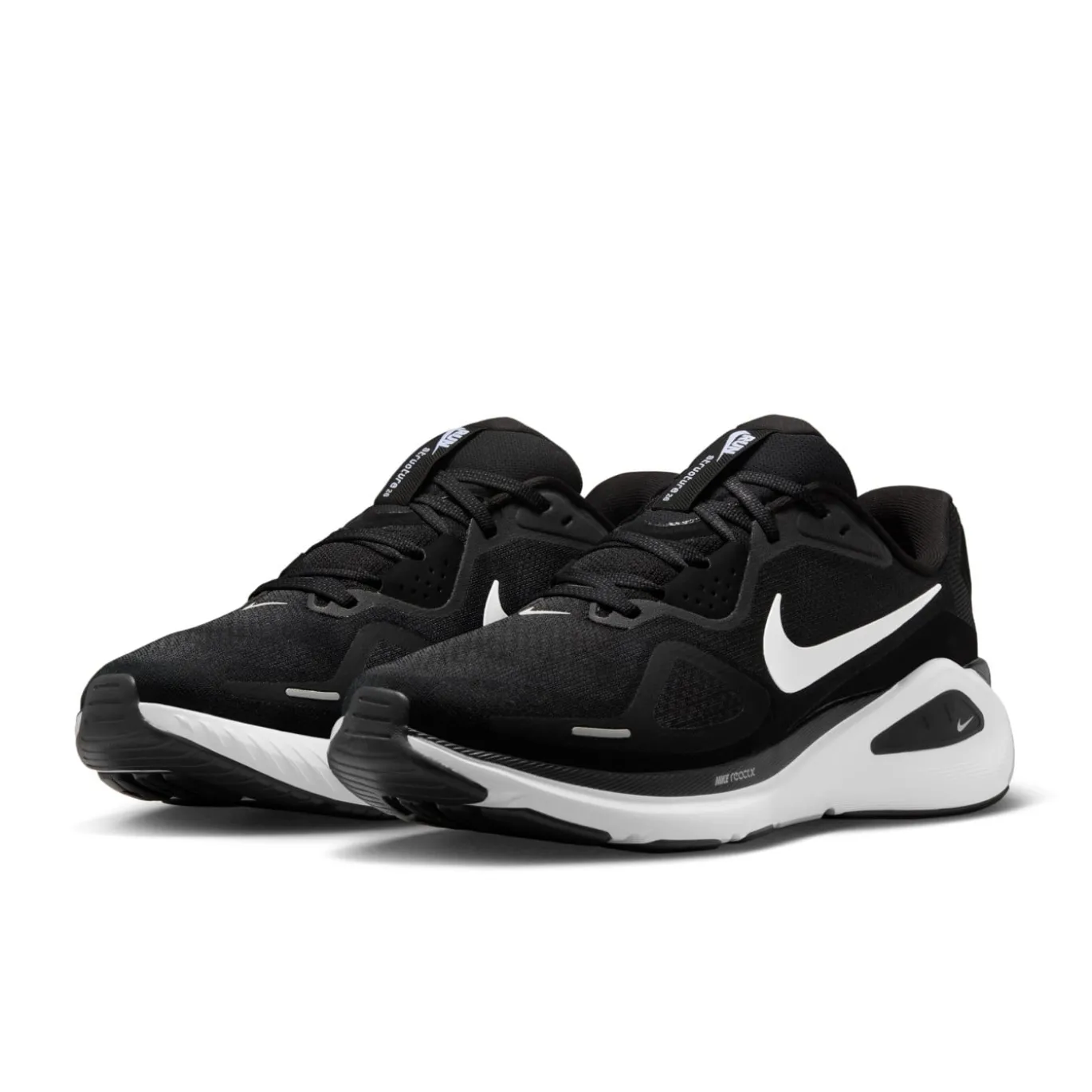 Nike Structure 26 Hardloopschoenen Zwart Wit Grijs Zilver