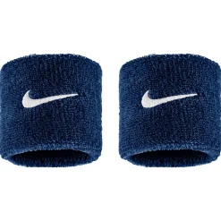 Nike Swoosh Classic Polsbanden 2-Pack Donkerblauw Wit
