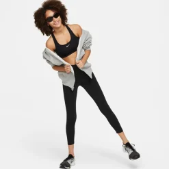 Nike Swoosh Sportbeha Kids Zwart Wit