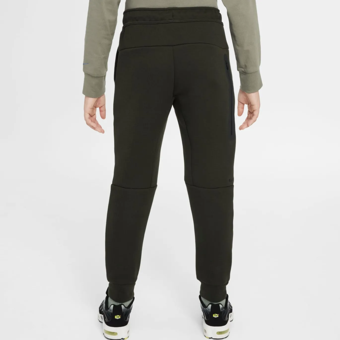 Nike Tech Fleece Sportswear Joggingbroek Kids Donkergroen Zwart