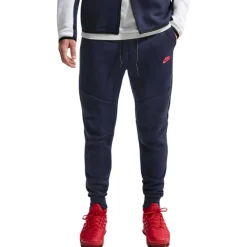 Nike Tech Fleece Sportswear Joggingbroek Donkerblauw Felrood