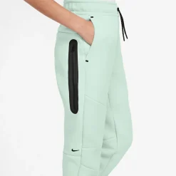 Nike Tech Fleece Sportswear Joggingbroek Kids Lichtgroen Zwart