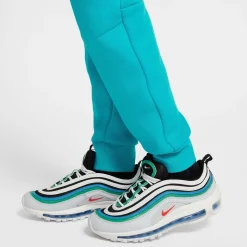 Nike Tech Fleece Sportswear Joggingbroek Kids Turquoise Zwart