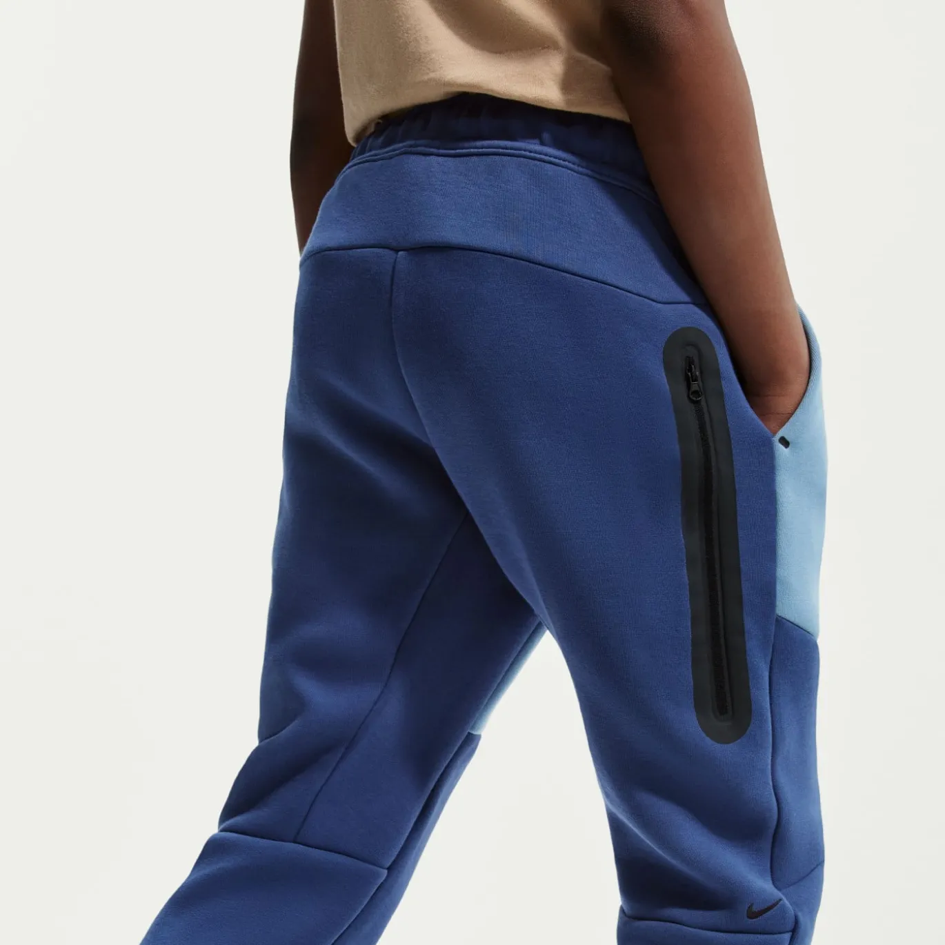 Nike Tech Fleece Sportswear Joggingbroek Kids Donkerblauw Blauw Zwart