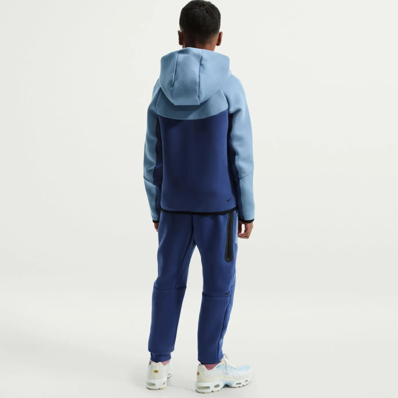 Nike Tech Fleece Sportswear Joggingbroek Kids Donkerblauw Blauw Zwart