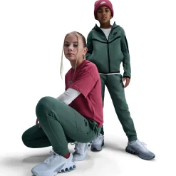 Nike Tech Fleece Sportswear Joggingbroek Kids Donkergroen Zwart