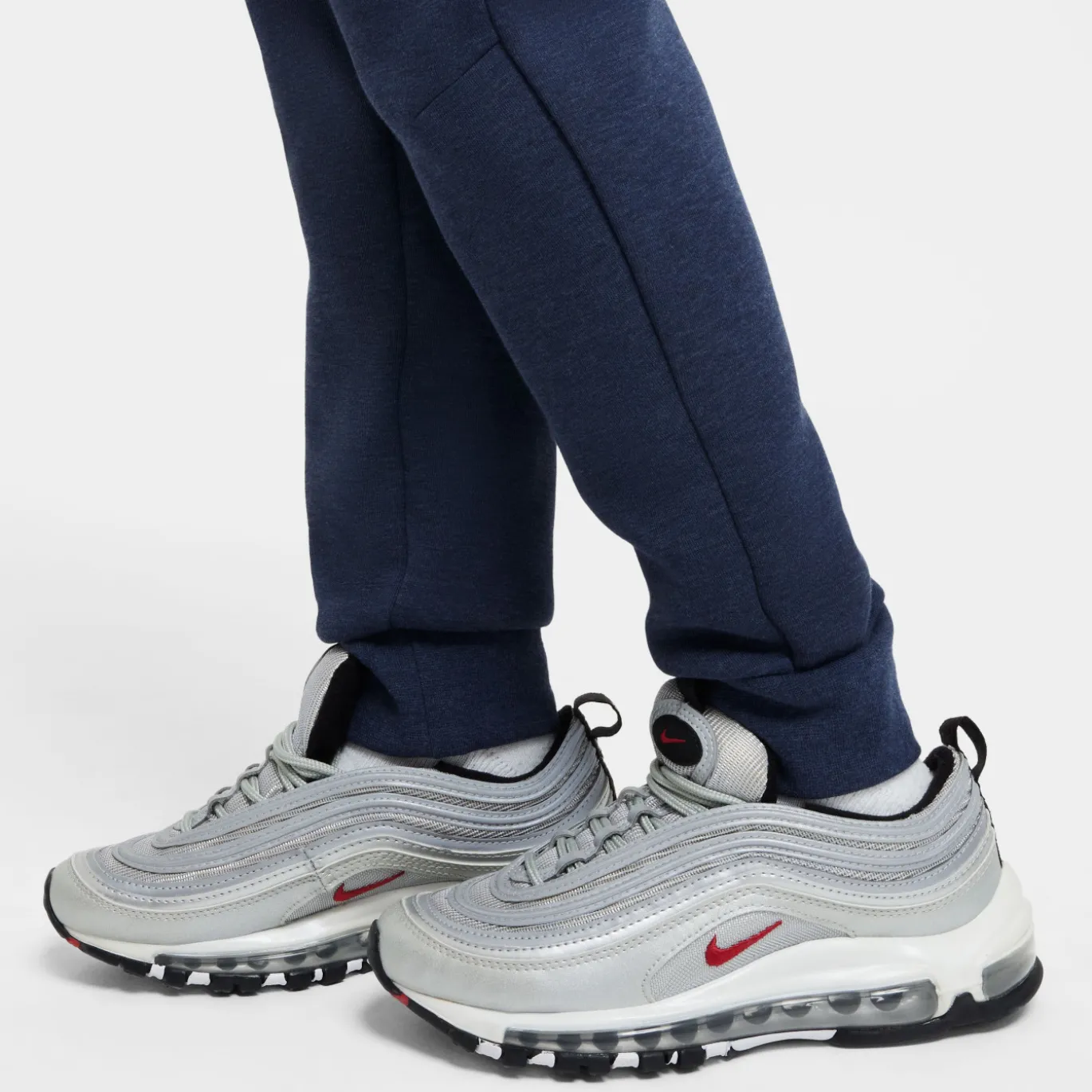 Nike Tech Fleece Sportswear Joggingbroek Kids Donkerblauw Zwart