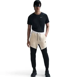 Nike Tech Fleece Sportswear Joggingbroek Beige Zwart Gebroken Wit