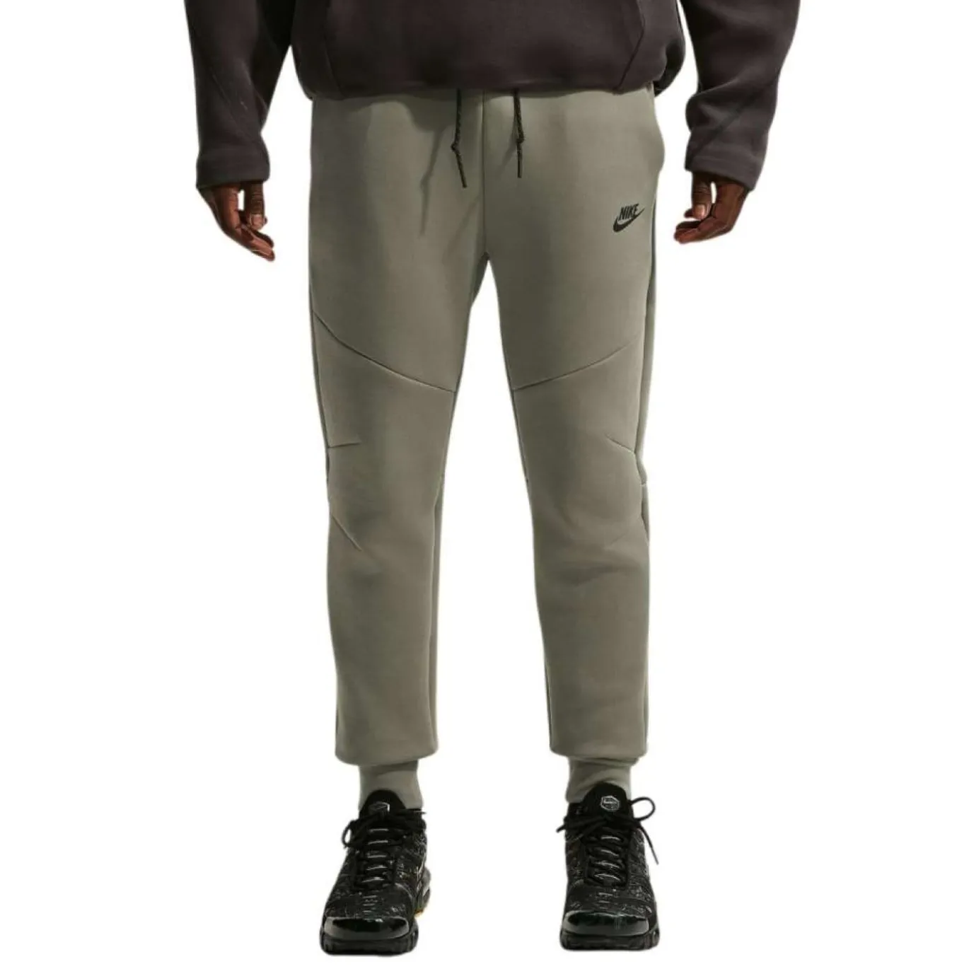 Nike Tech Fleece Sportswear Joggingbroek Grijsgroen Lichtgrijs Zwart