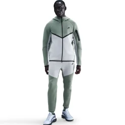 Nike Tech Fleece Sportswear Joggingbroek Donkergroen Beige