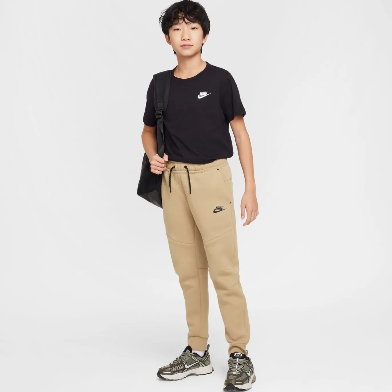 Nike Tech Fleece Sportswear Joggingbroek Kids Zandbruin Zwart