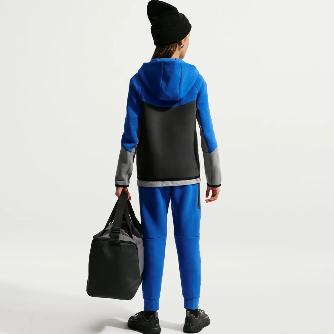 Nike Tech Fleece Sportswear Joggingbroek Kids Donkerblauw Zwart