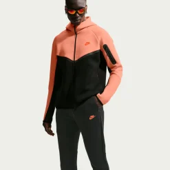 Nike Tech Fleece Sportswear Joggingbroek Zwart Felrood