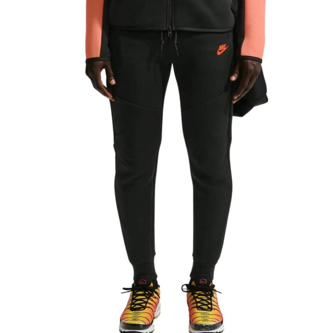 Nike Tech Fleece Sportswear Joggingbroek Zwart Felrood