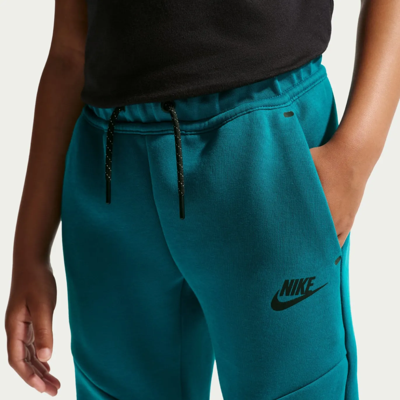 Nike Tech Fleece Sportswear Joggingbroek Kids Turquoise Zwart
