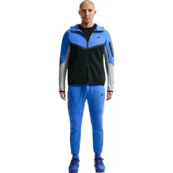 Nike Tech Fleece Sportswear Joggingbroek Blauw Zwart Wit
