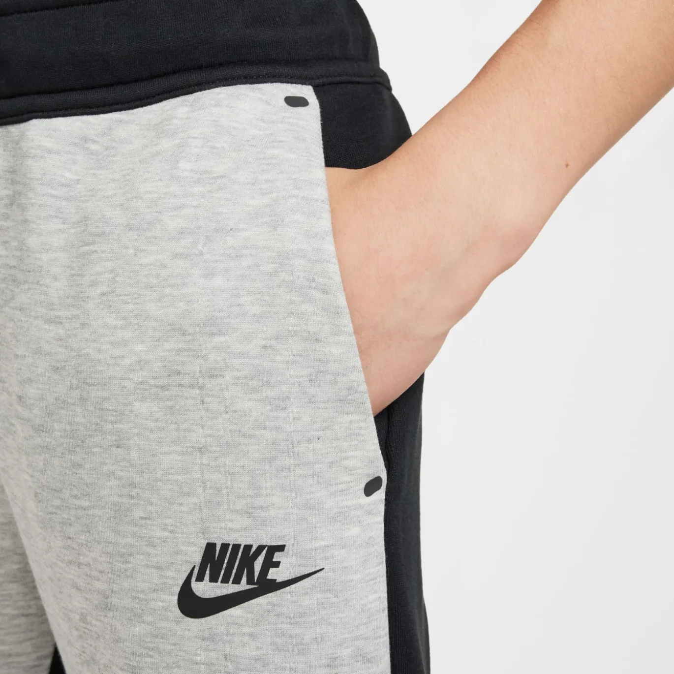 Nike Tech Fleece Sportswear Joggingbroek Kids Zwart Grijs