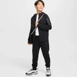 Nike Tech Fleece Sportswear Joggingbroek Kids Zwart Donkergrijs