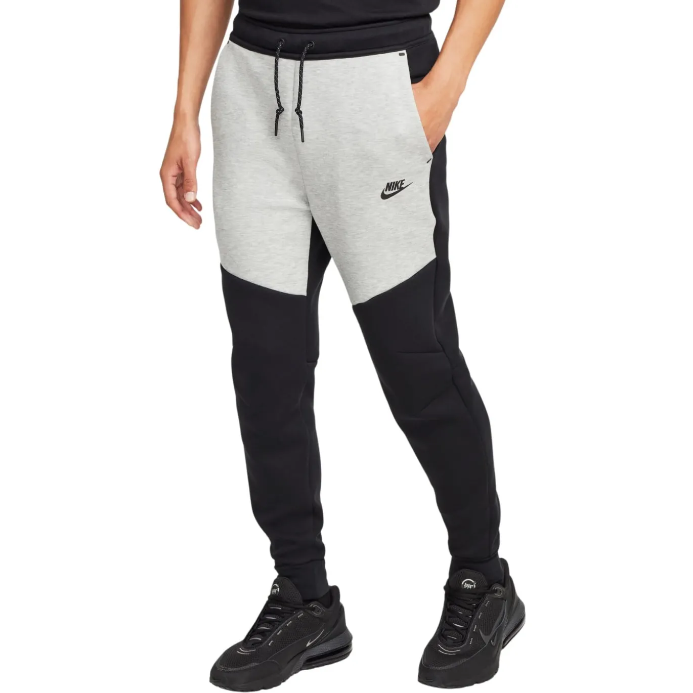 Nike Tech Fleece Sportswear Joggingbroek Zwart Lichtgrijs