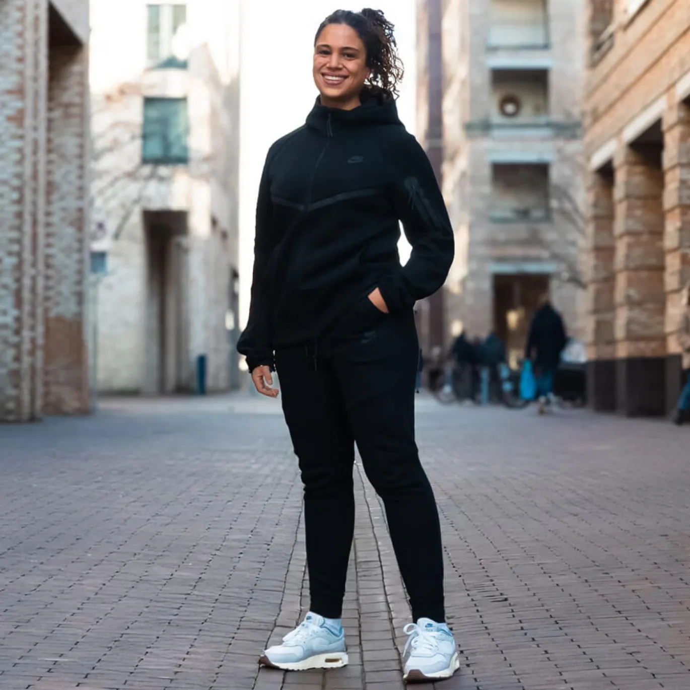 Nike Tech Fleece Sportswear Joggingbroek Zwart Donkergrijs